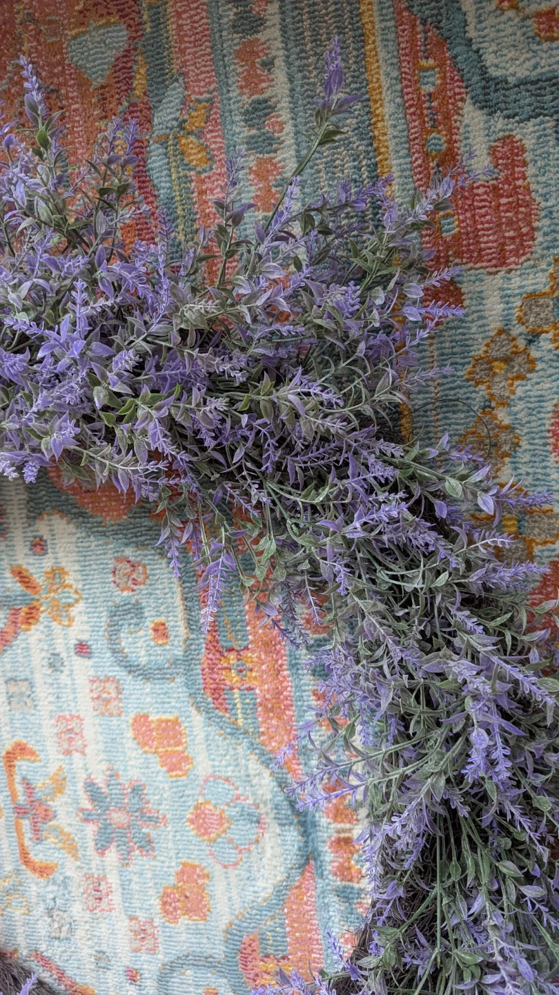 Giant Lavender Door Floral Wreath - 32inches - photo 5