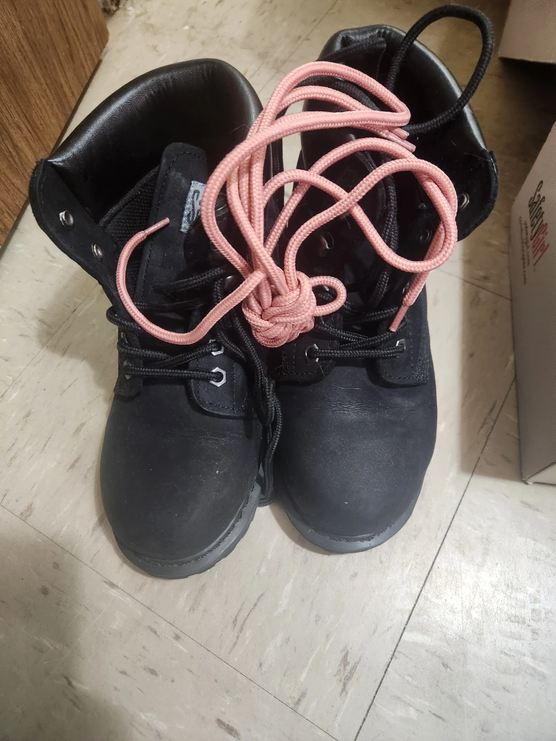 SafetyGirl Black Leather Work Boots - photo 3