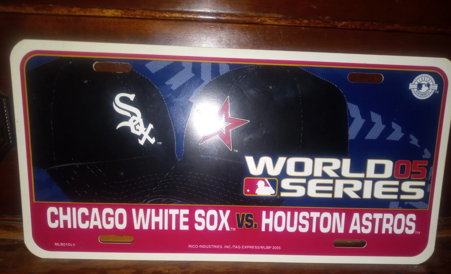 05 World Series Chicago White Sox vs. Astros License Plate