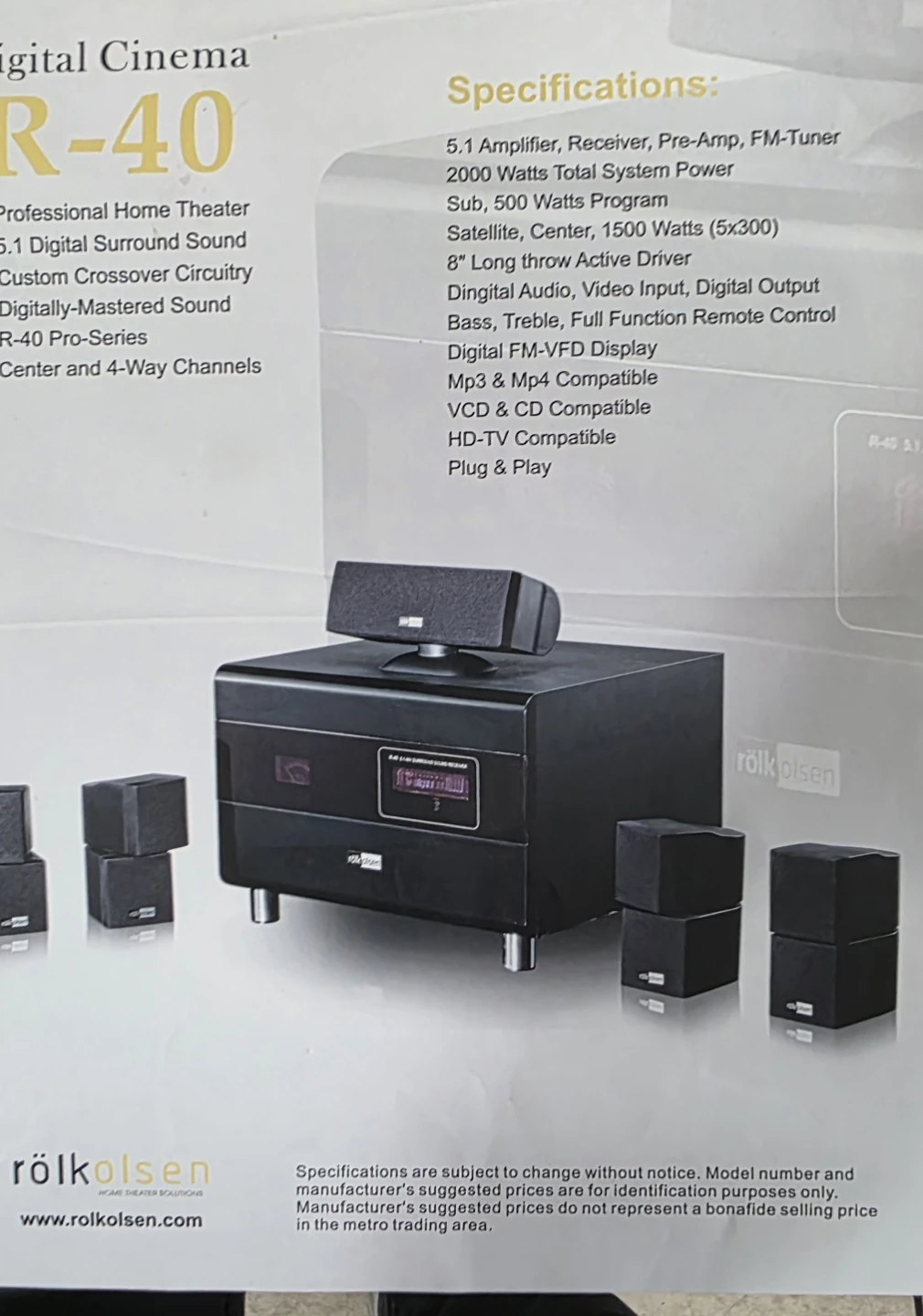 Rölk Olsen R-40 5.1 AV Surround Sound Receiver