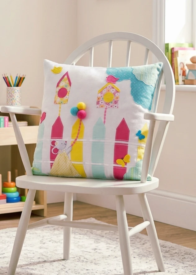Whimsical kid's cushions for playroom/nursery/bedroom decor - photo 2