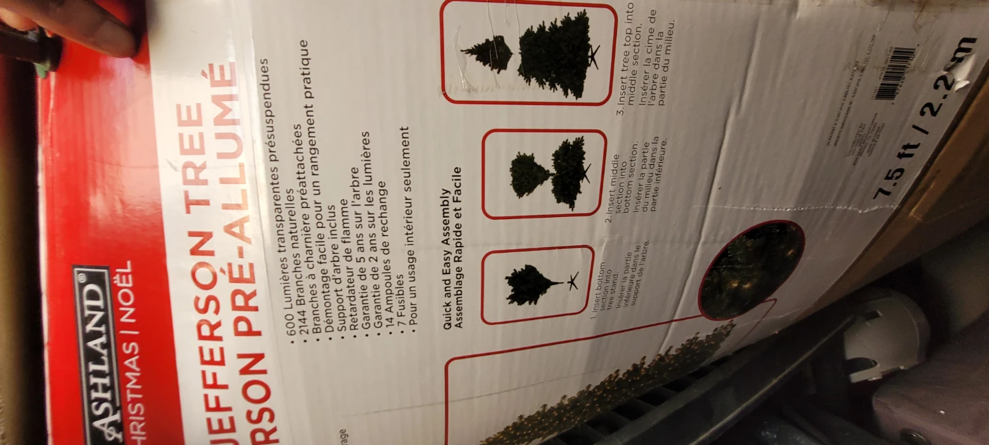 Ashland Jefferson Pre-Lit Artificial Christmas Tree - 7.5 ft - photo 4