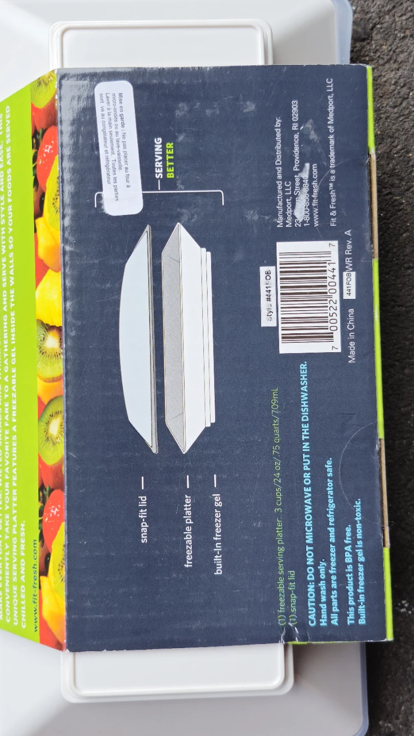 Fit + Fresh Chilled Serving Platter with Lid - photo 2