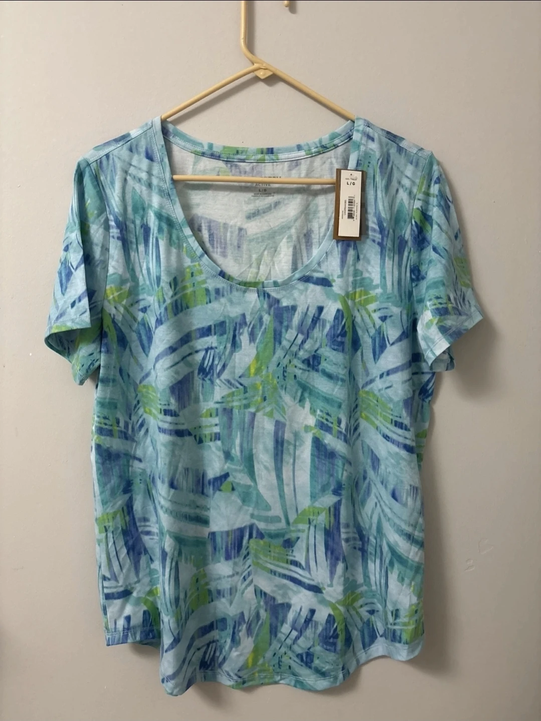 Women's Tropical Print T-Shirt - Large