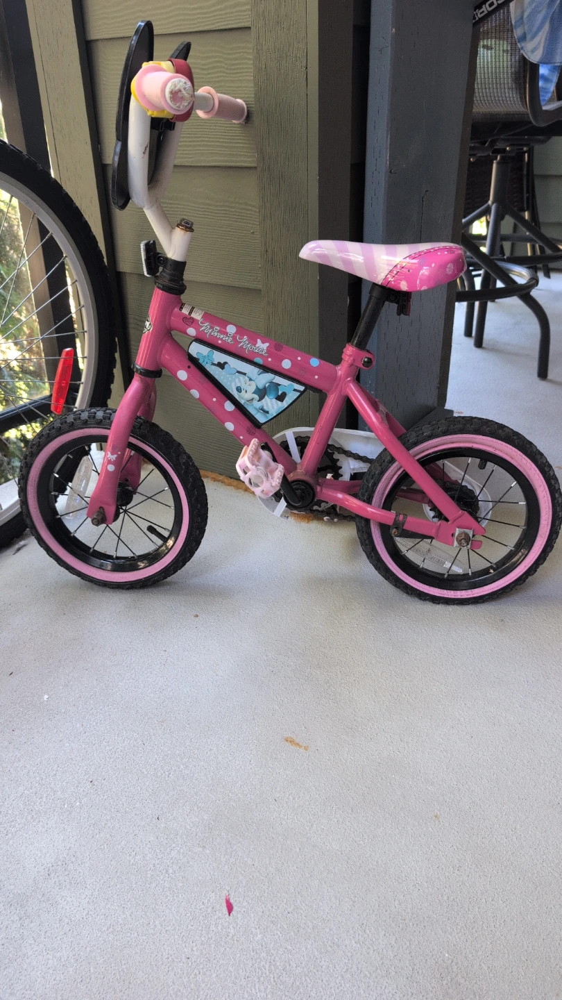 Pink Minnie Mouse Kids Bike