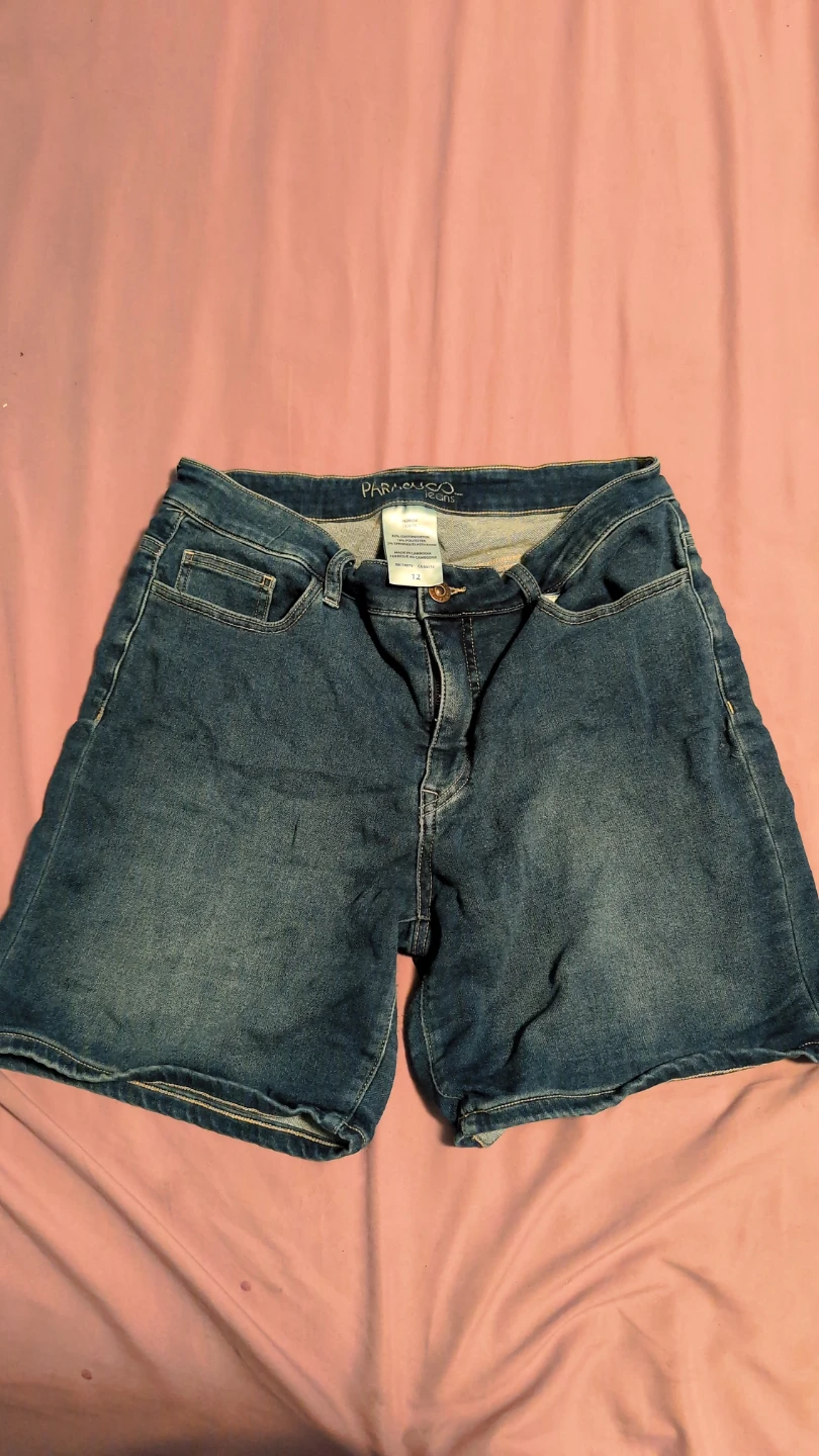 3 pairs of stretchy Women's Denim & Black Shorts Size 12 - photo 4