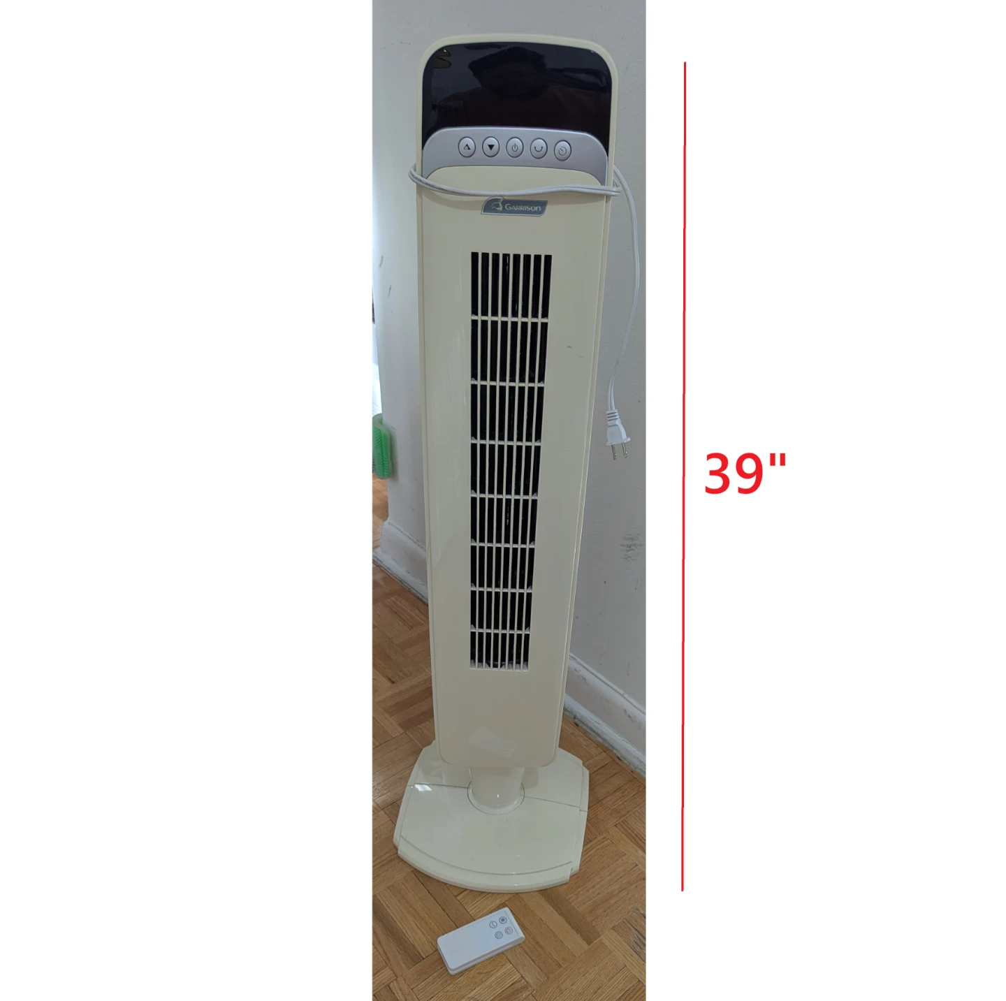 Garrison 39" Oscillating Tower Floor Fan+ REMOTE CONTROL!!