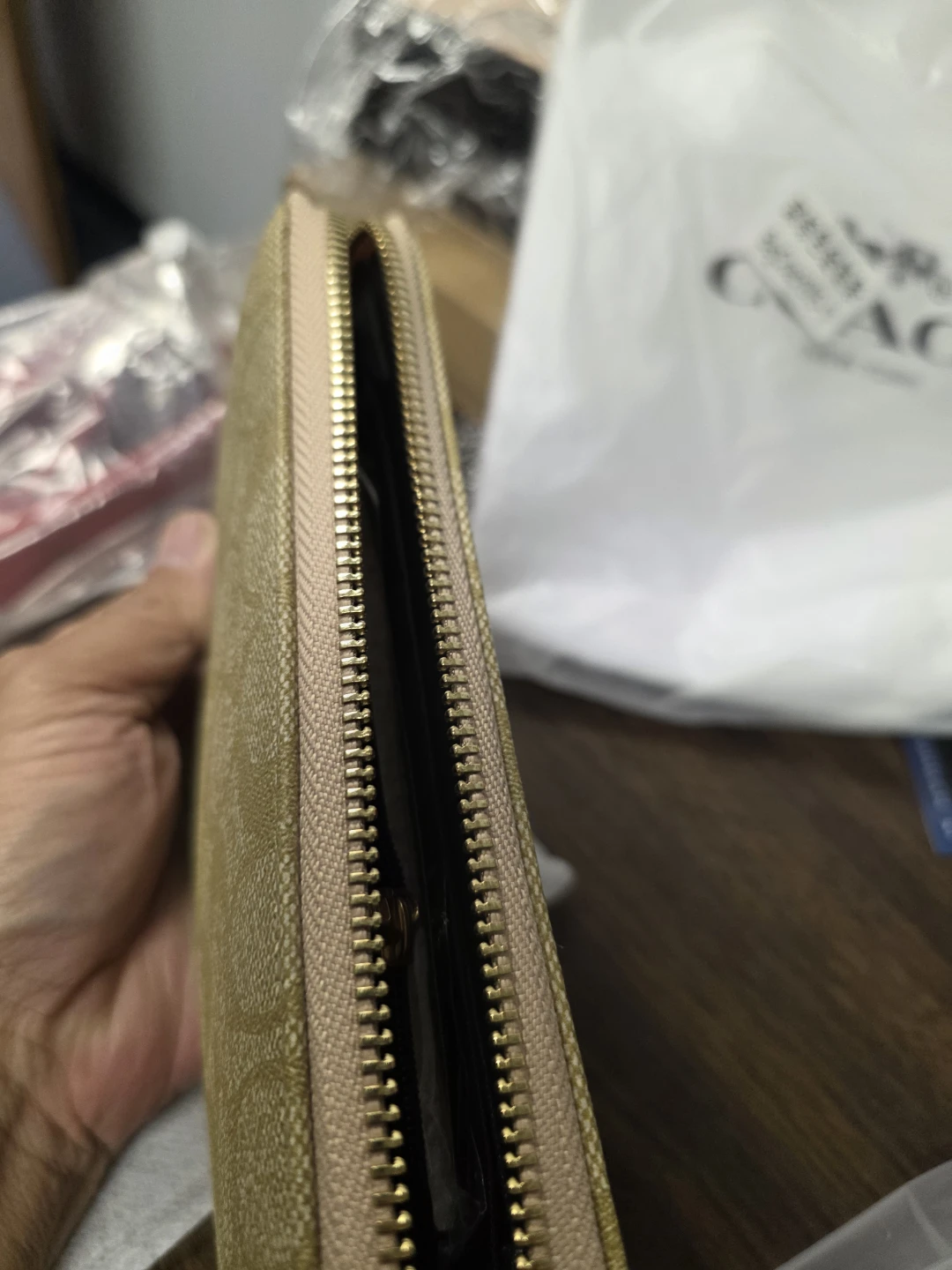 Coach Signature Zip-Around Wallet - photo 4