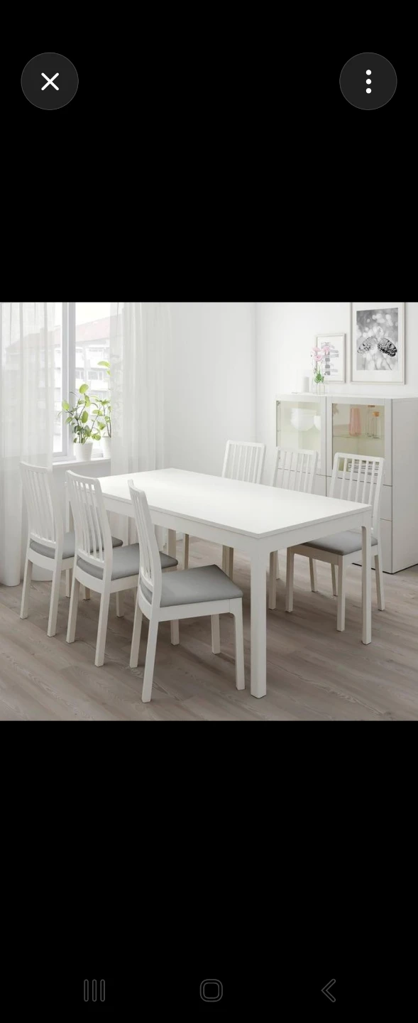 IKEA White Dining Table - photo 2