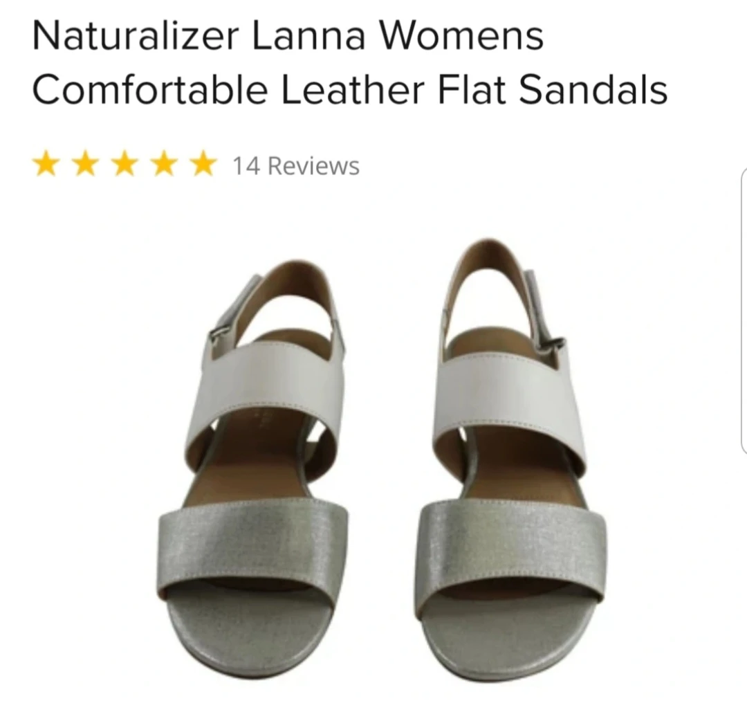 ⚽ Naturalizer Lanna Leather Flat Sandals - photo 4
