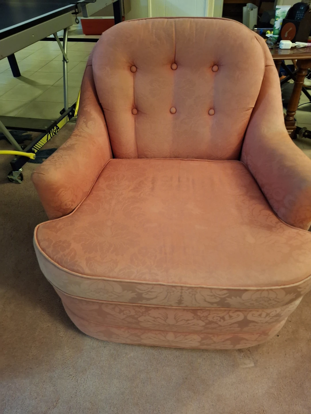 Pink Tufted Swivel Armchairs (Set of 2) - photo 3