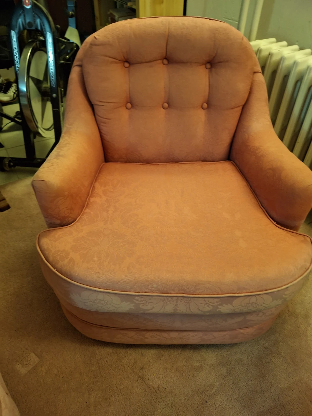 Pink Tufted Swivel Armchairs (Set of 2) - photo 4