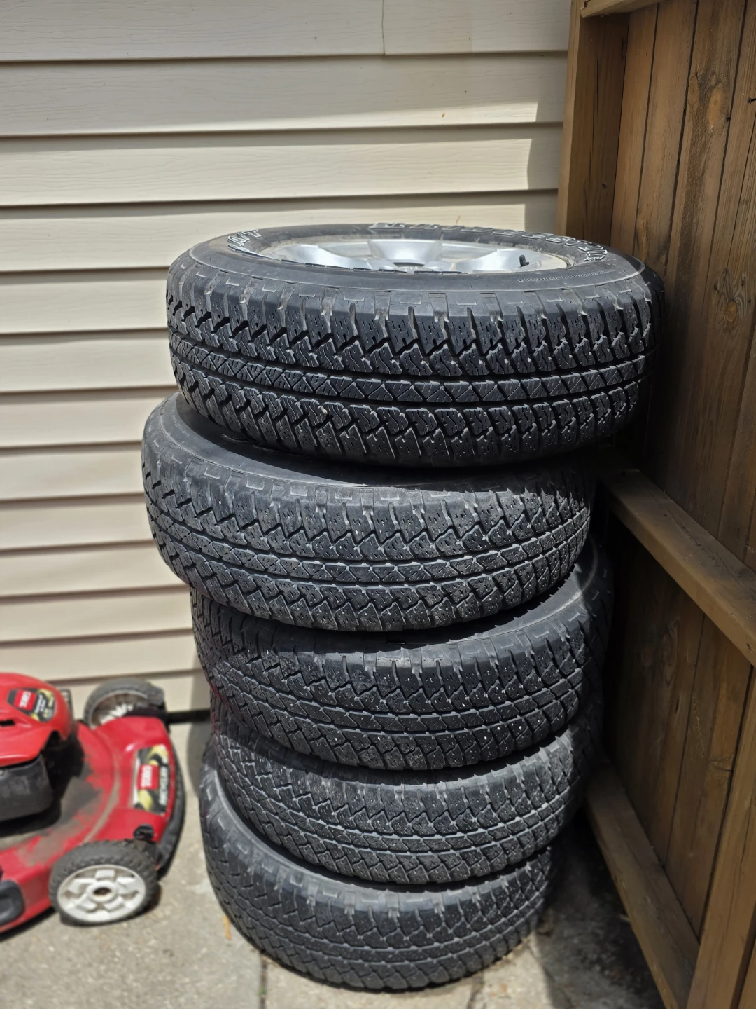 Bridgestone Dueler A/T Tires with Jeep Rims (Set of 5) - photo 2