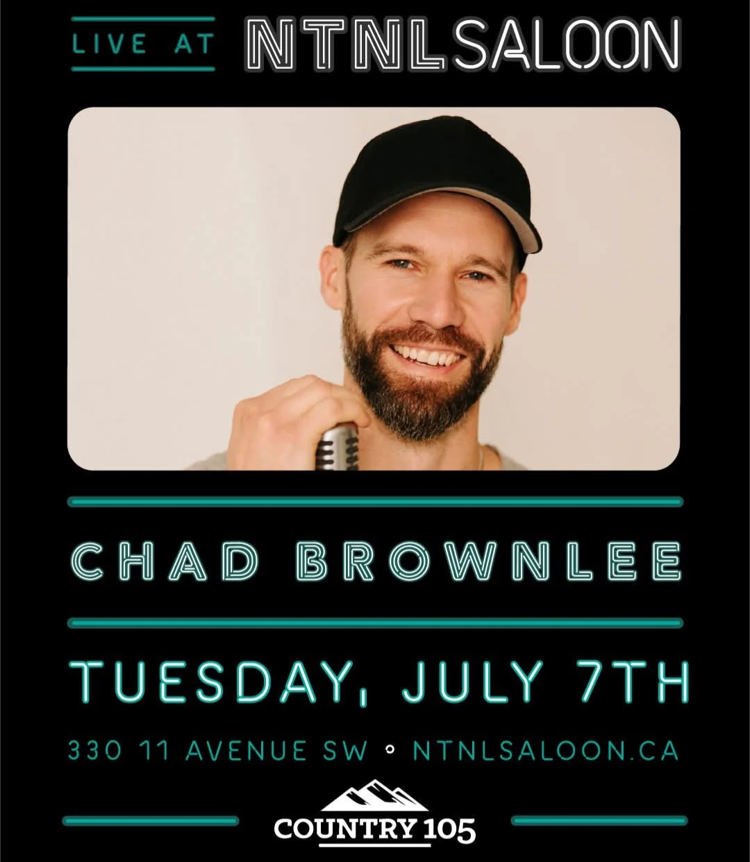 2 Fast Passes for Chad Brownlee at National Saloon Stampede