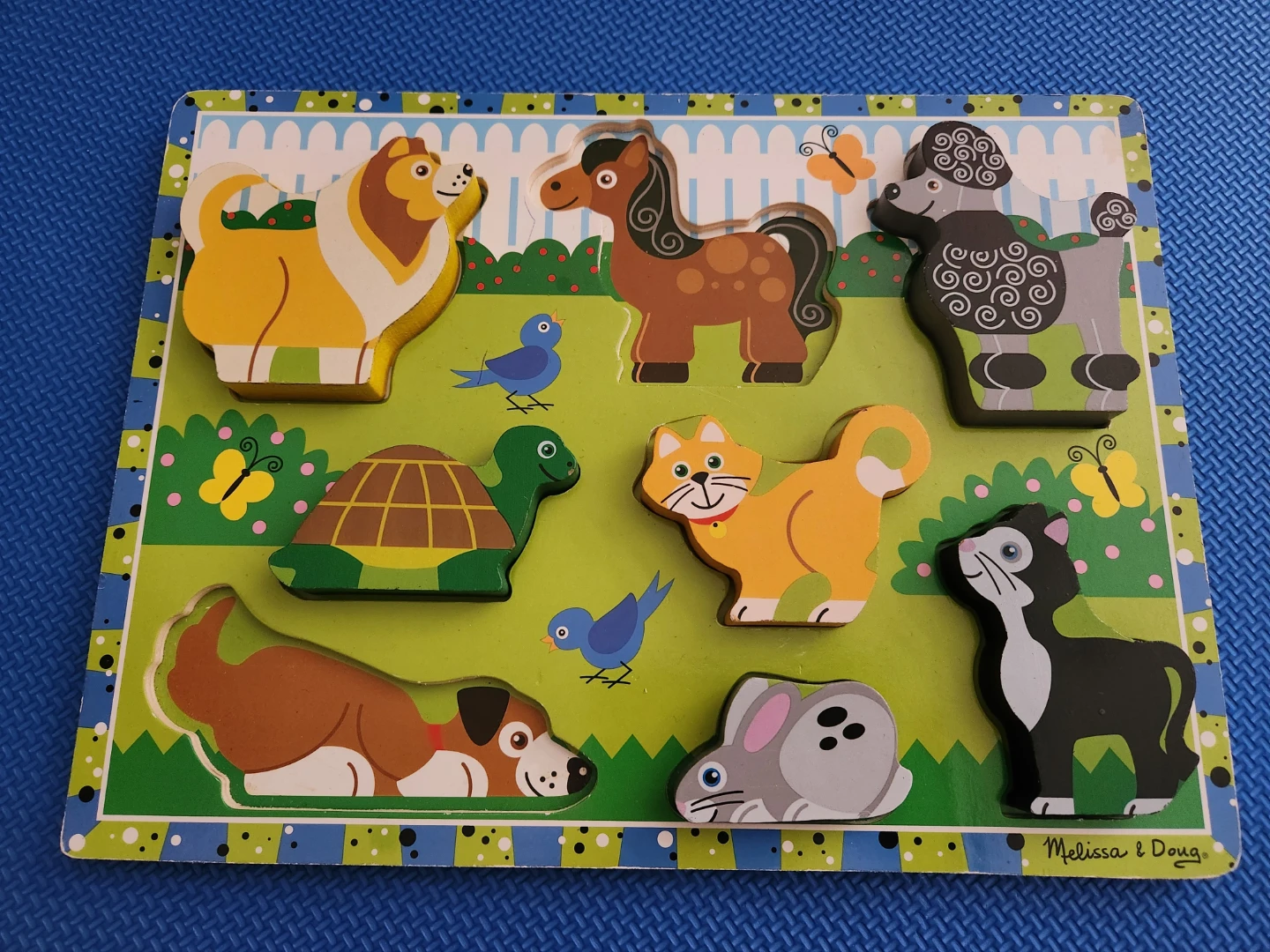 Free - Melissa & Doug Wooden Chunky Puzzle - Farm Animals