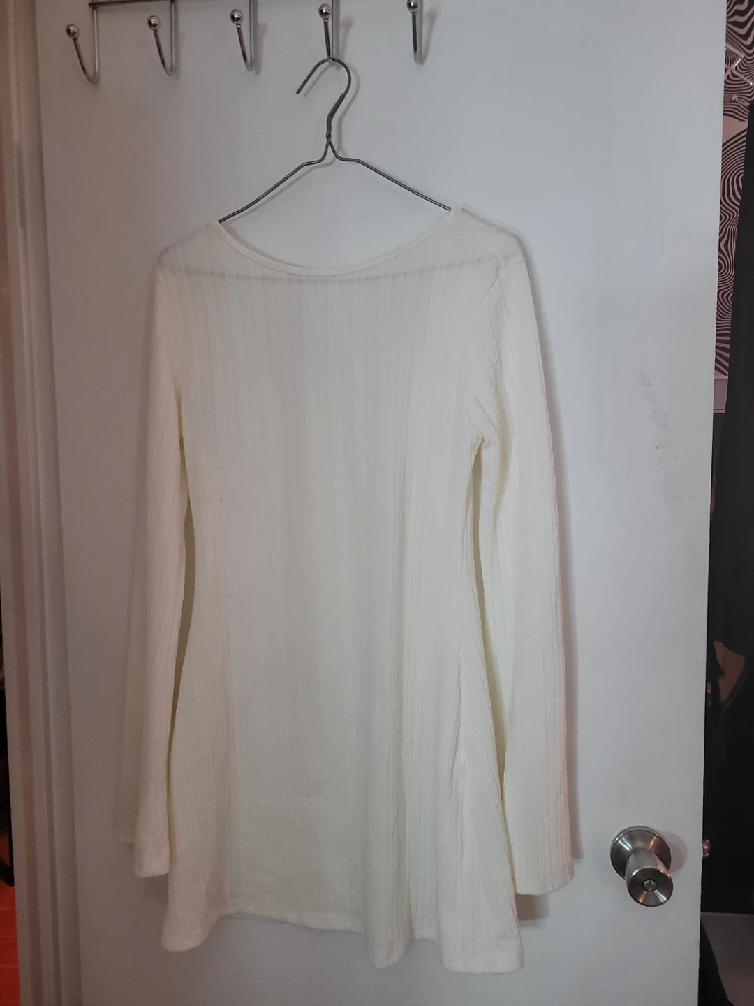 Cream Knit Bell Sleeve Top - photo 4