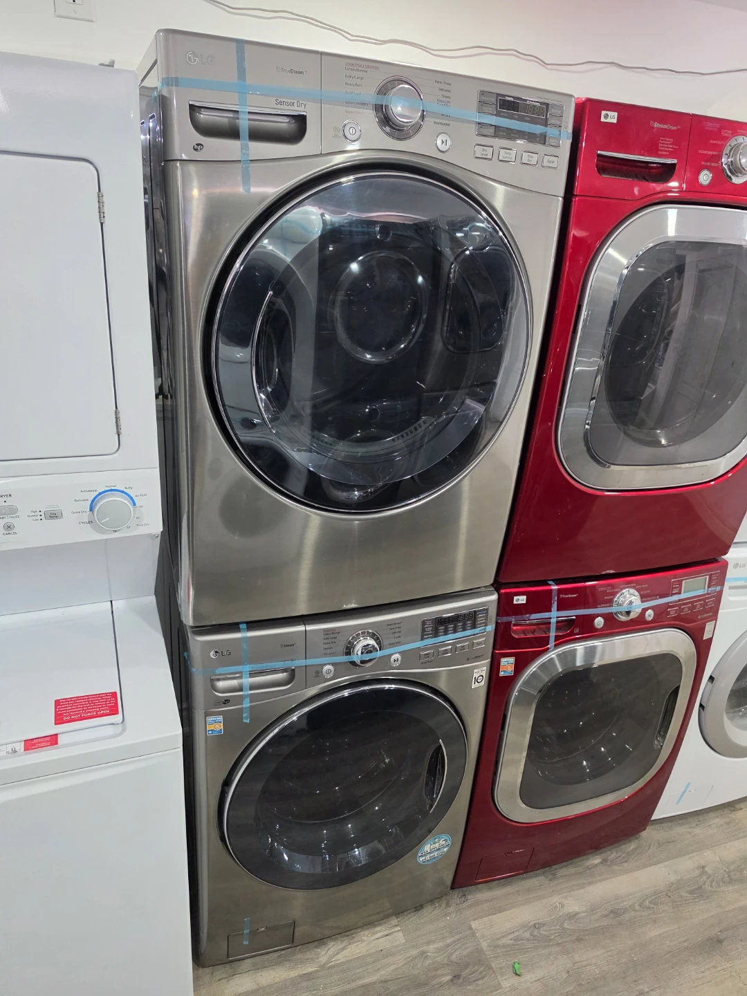 LG 27" Stainless Steel Front-Load Stackable Washer Dryer