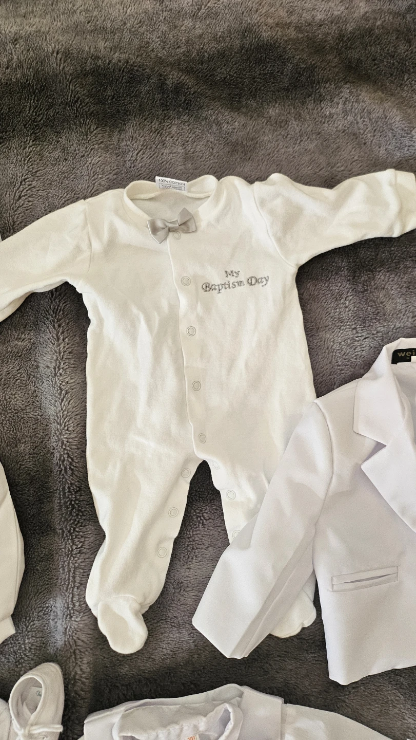 Baby Boy Baptism Outfit Set - photo 3