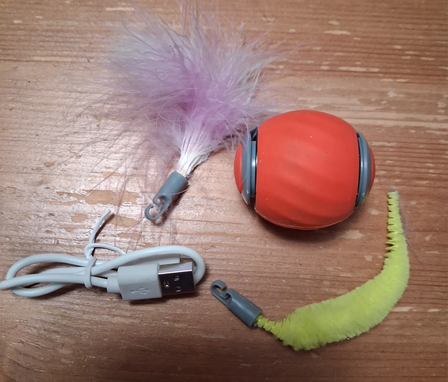 Tug ball Orange Style Interactive Cat Toy ZY-080 - photo 4