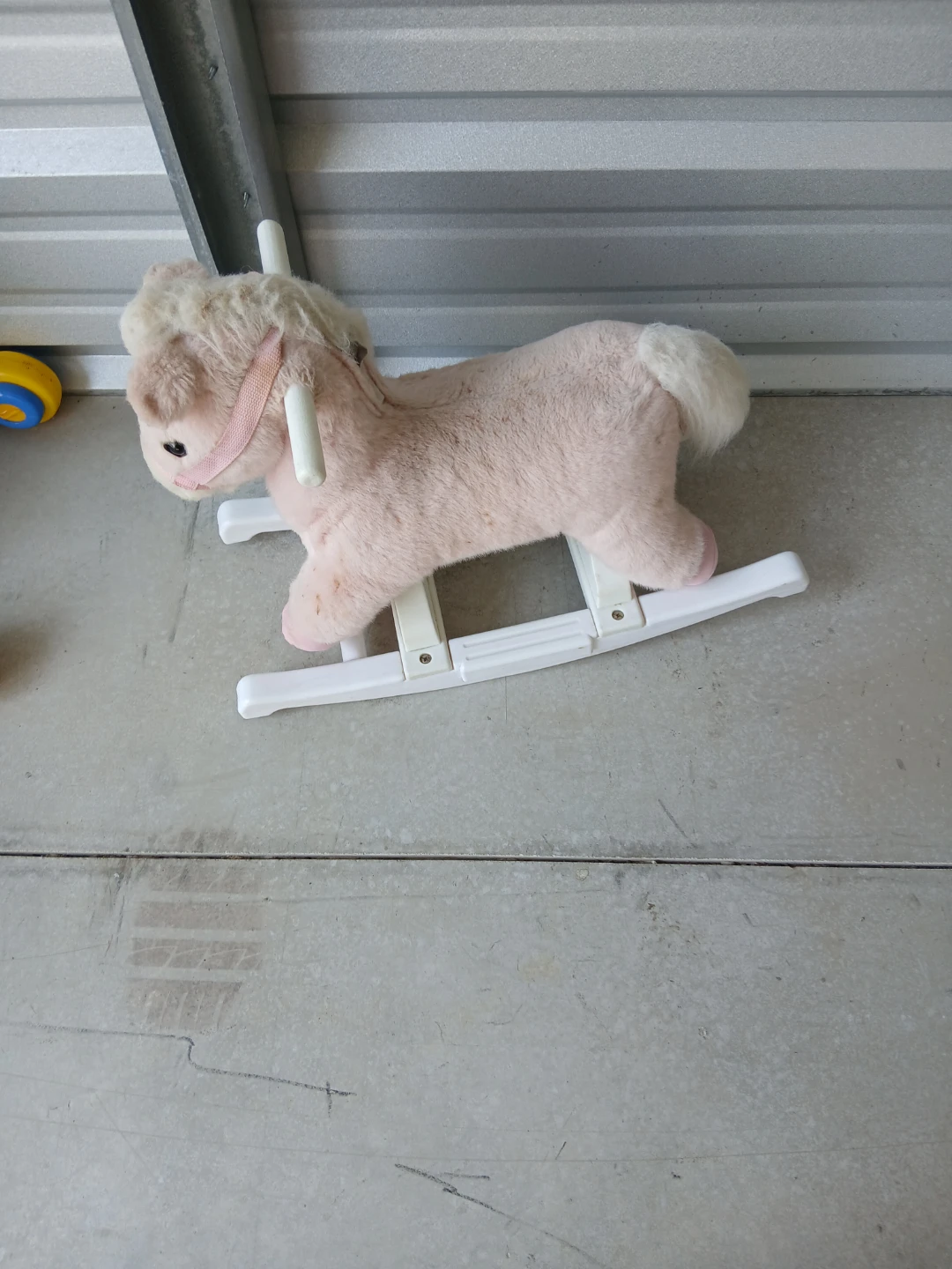Pink Plush Rocking Horse Toy