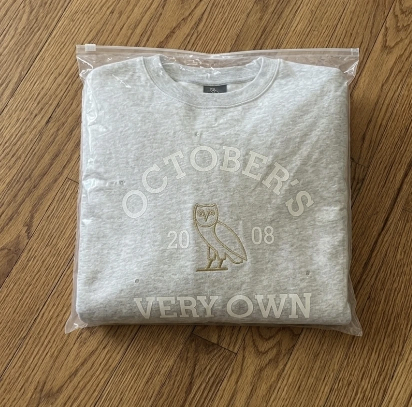 OVO Collegiate Crewneck Sweatshirt - Gray 2XL