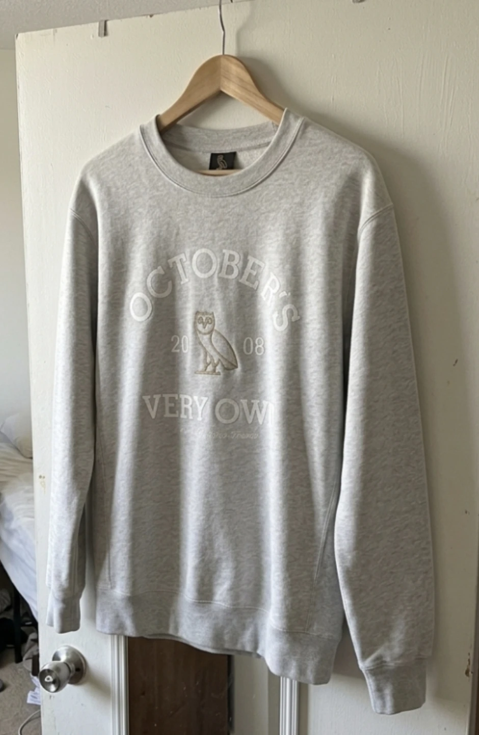 OVO Collegiate Crewneck Sweatshirt - Gray 2XL - photo 2