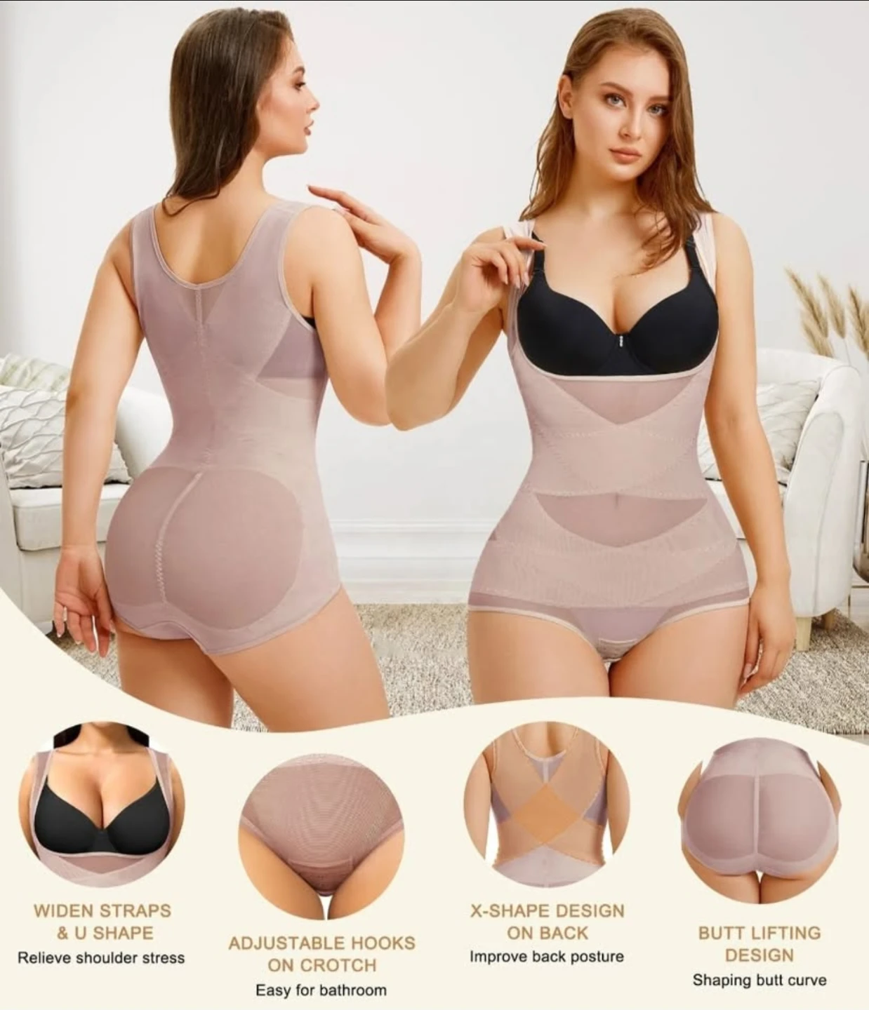 waist trainer shapewear bodysuit - photo 2