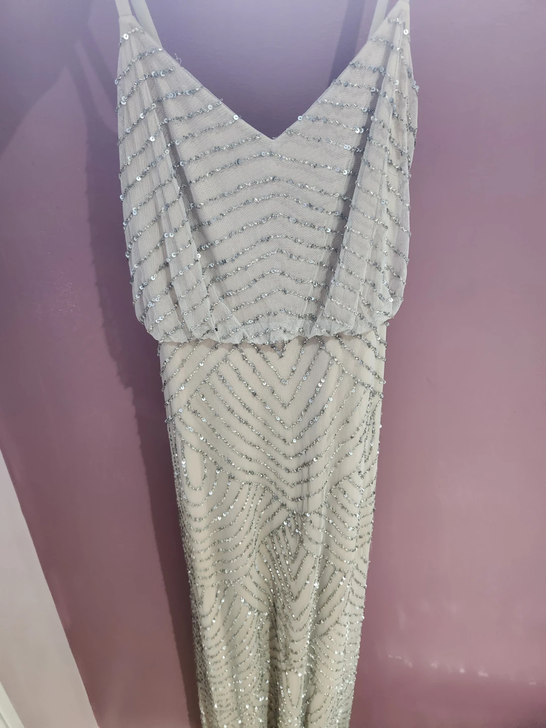 Adrianna Papell Beaded V-Neck Maxi Dress - photo 2