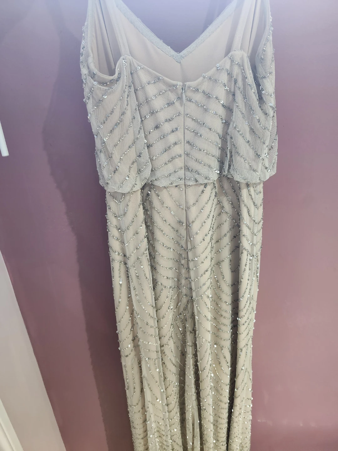 Adrianna Papell Beaded V-Neck Maxi Dress - photo 4