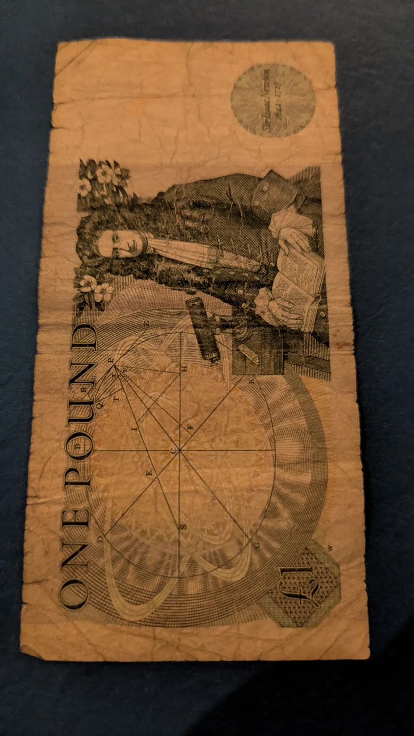 One Pound Bank of England Note