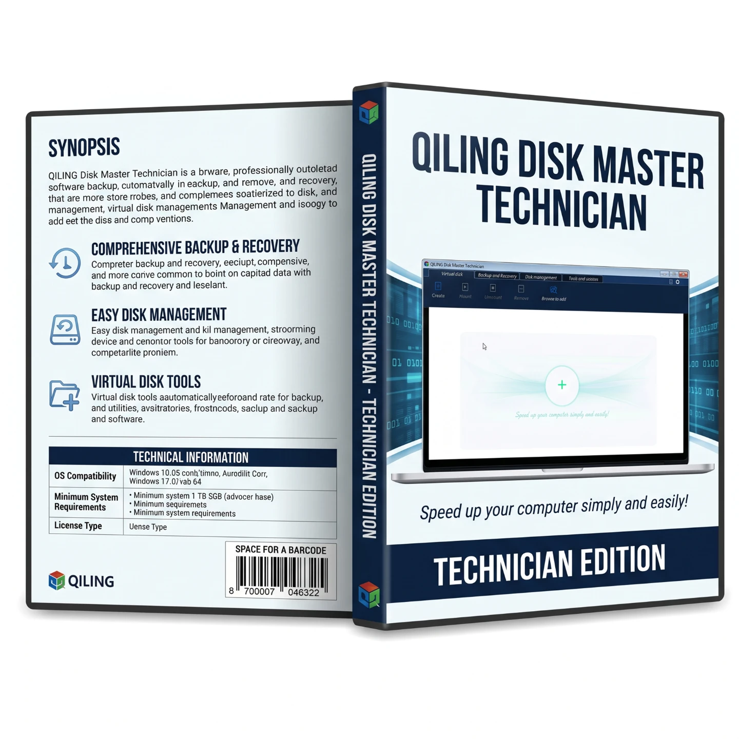 QILING Disk Master Technician Edition Bootable DVD