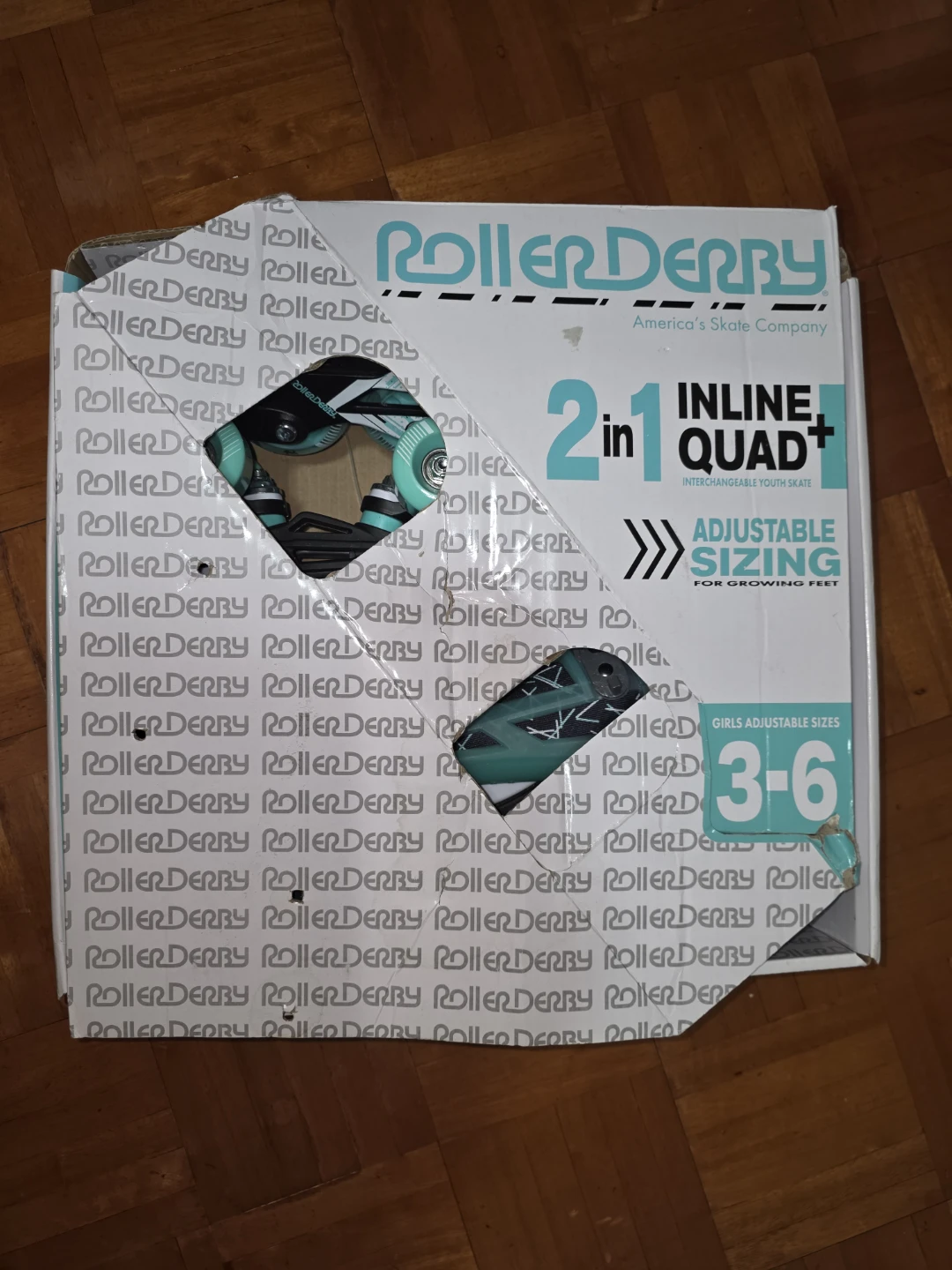 Roller Derby Inline Quad Adjustable Skates