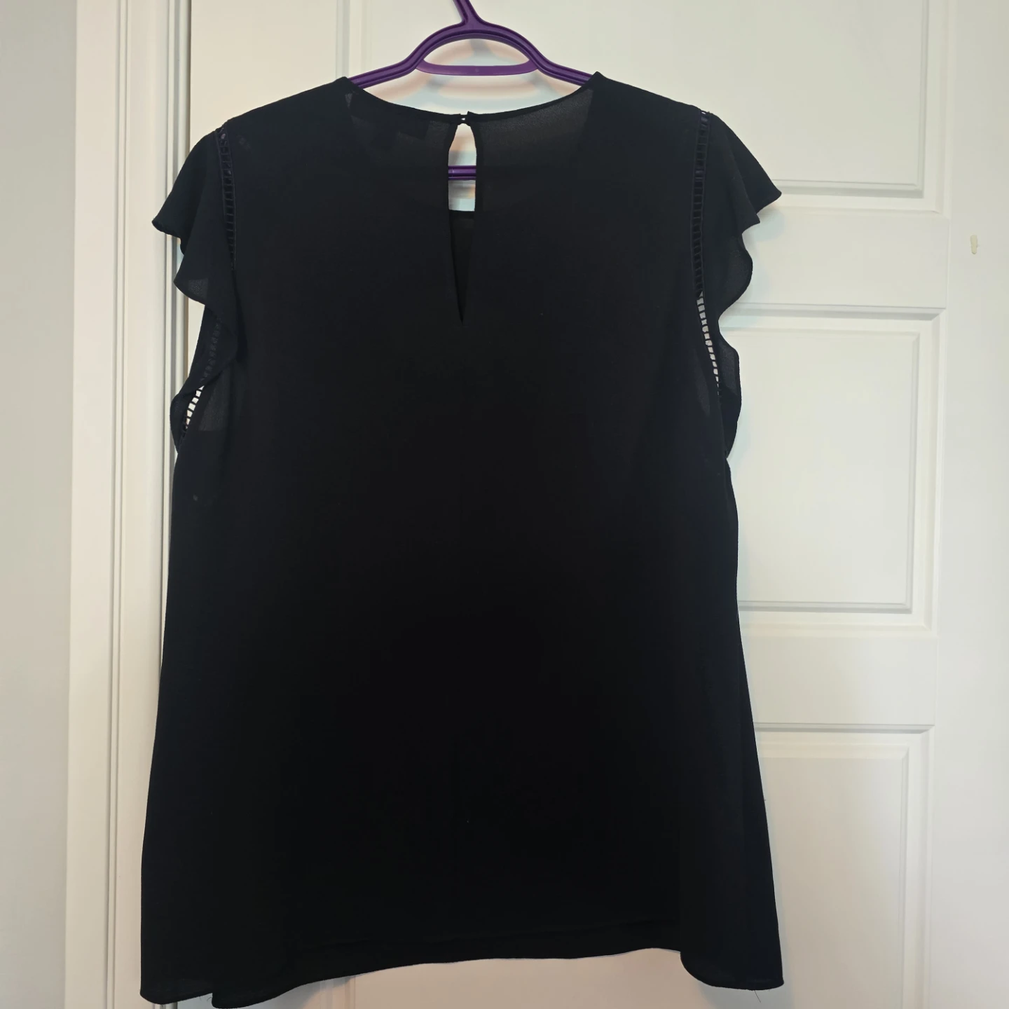 Michael Kors Black Ruffle Sleeve Top - photo 3