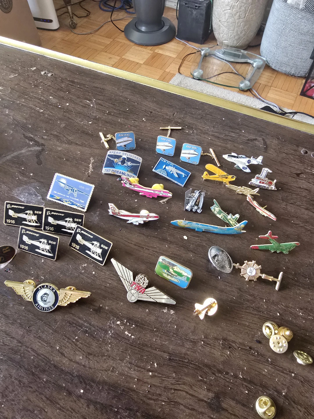 Assorted Aviation Pins and Tie Clips