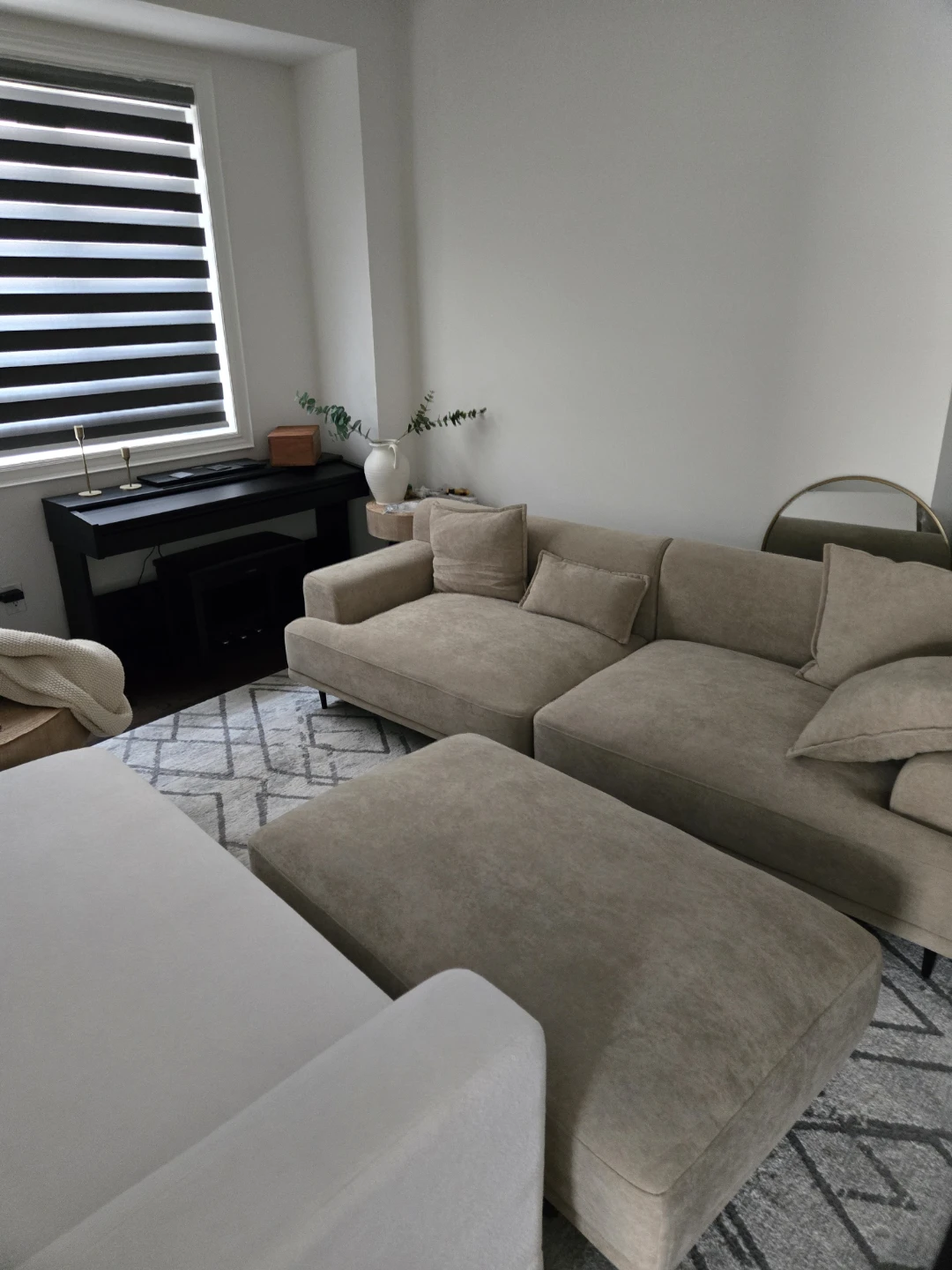 Tan color sofa and ottoman need it gone asap