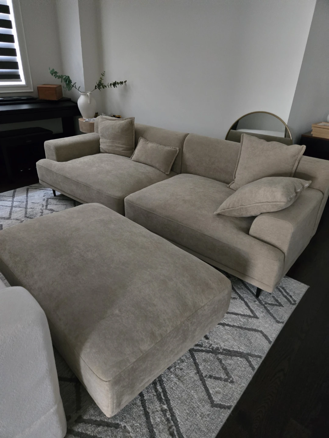 Tan color sofa and ottoman need it gone asap - photo 3