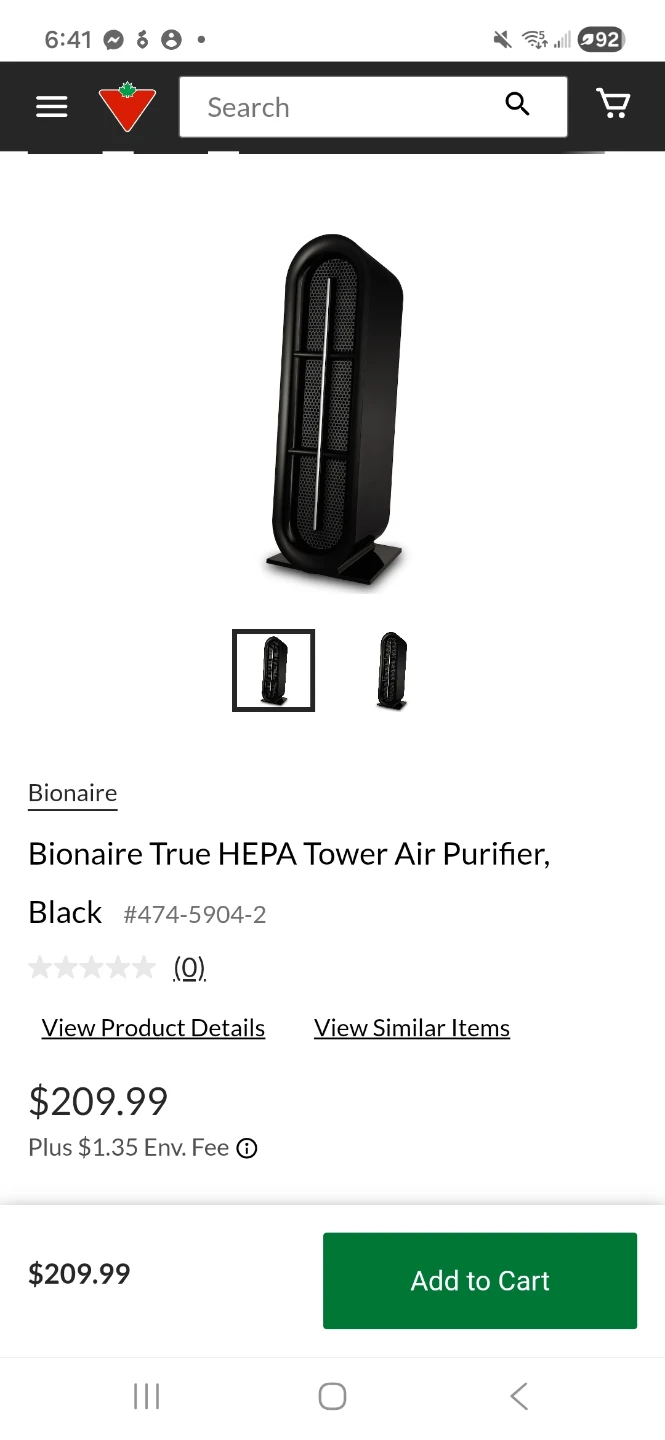 Bionaire True HEPA Tower Air Purifier - photo 2