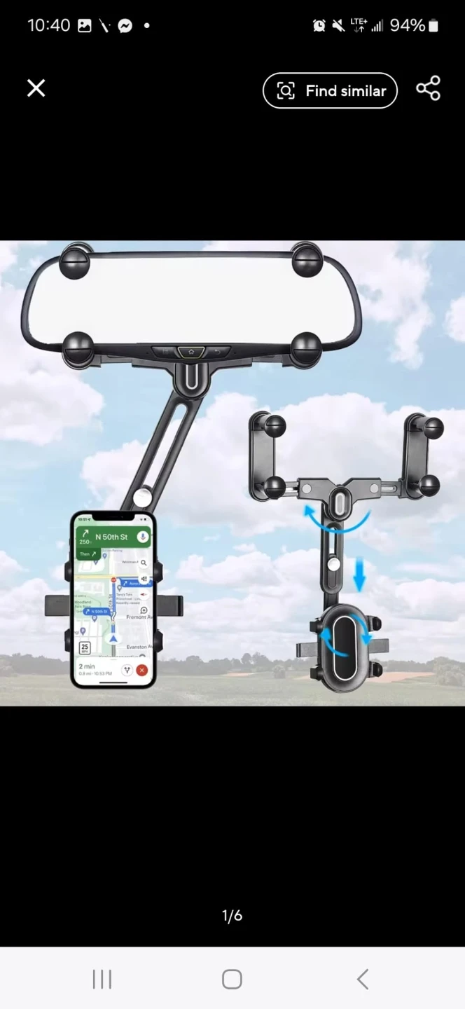 New Car Rearview Mirror Phone Holder