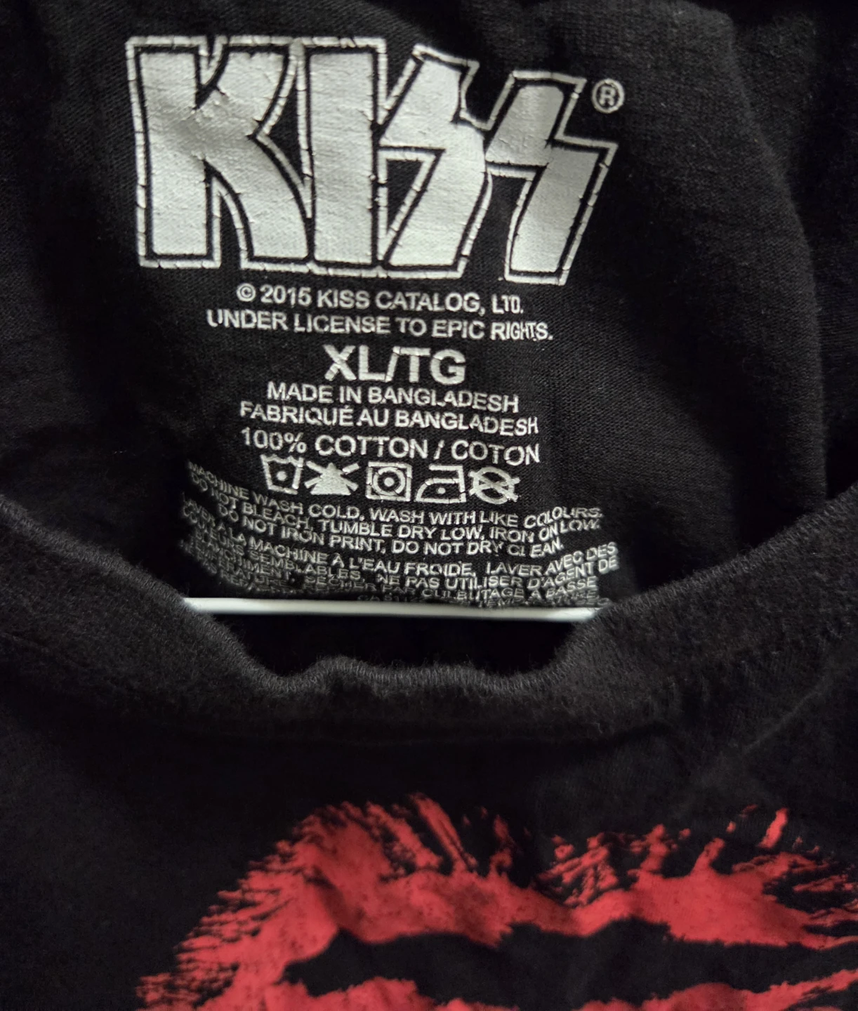 #🤎🥕FREE KISS "I Love KISS" T-Shirt XL/TG - photo 2