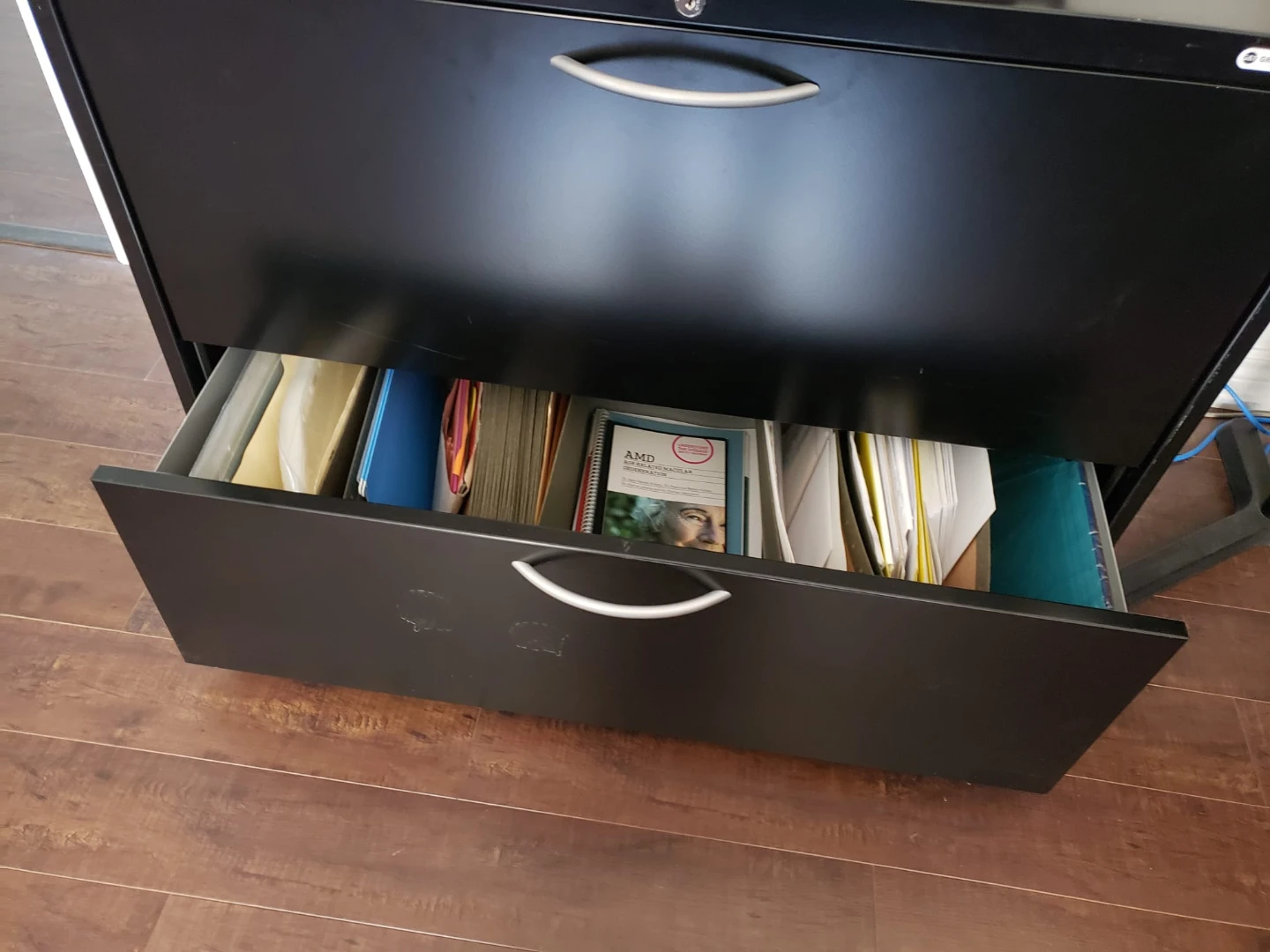 Black 2-Drawer Filing Cabinet - photo 3