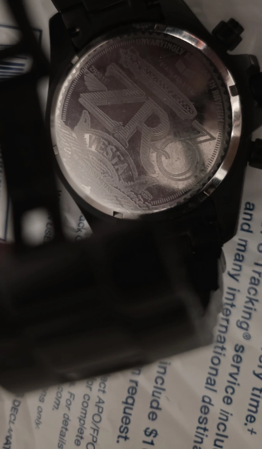 Vintage Vestal ZR3  Chronogrqph Stainless Matte Grey Gray Watch - photo 2