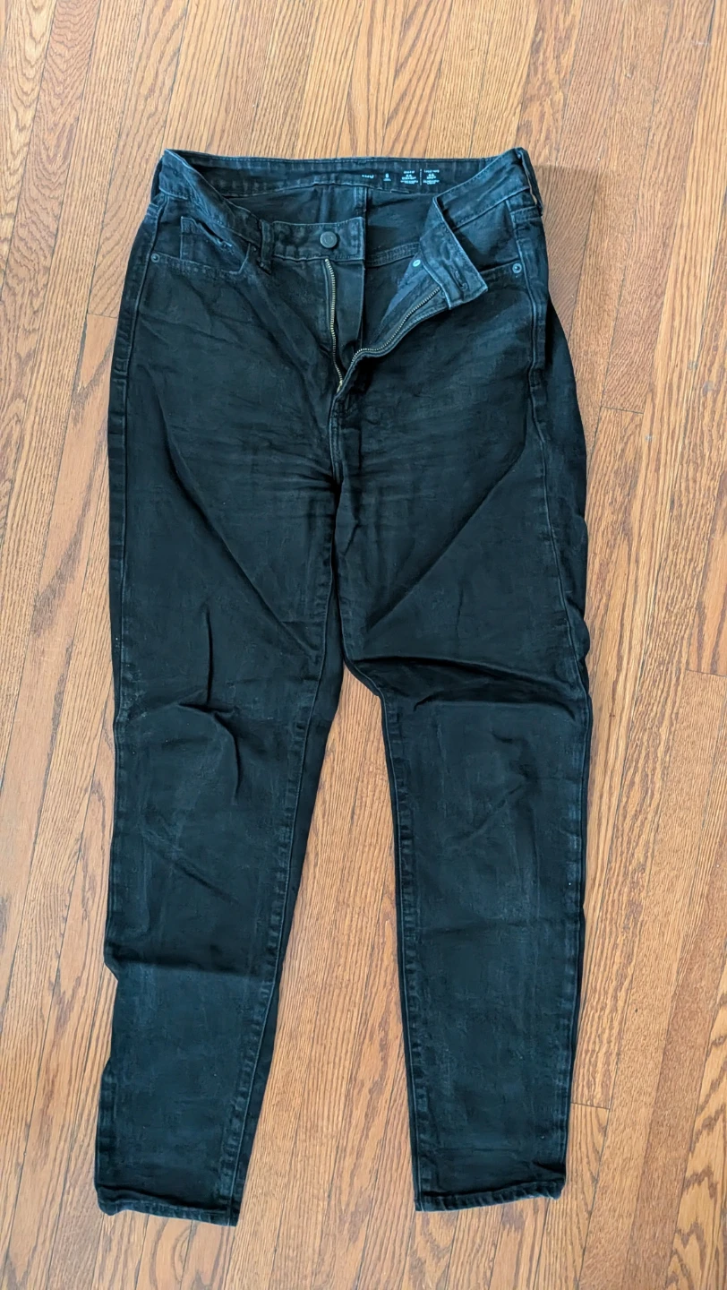 Old Navy Black Straight Leg Jeans Size 8 Tall