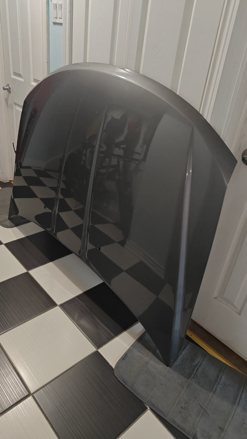 Used Grey Car Hood