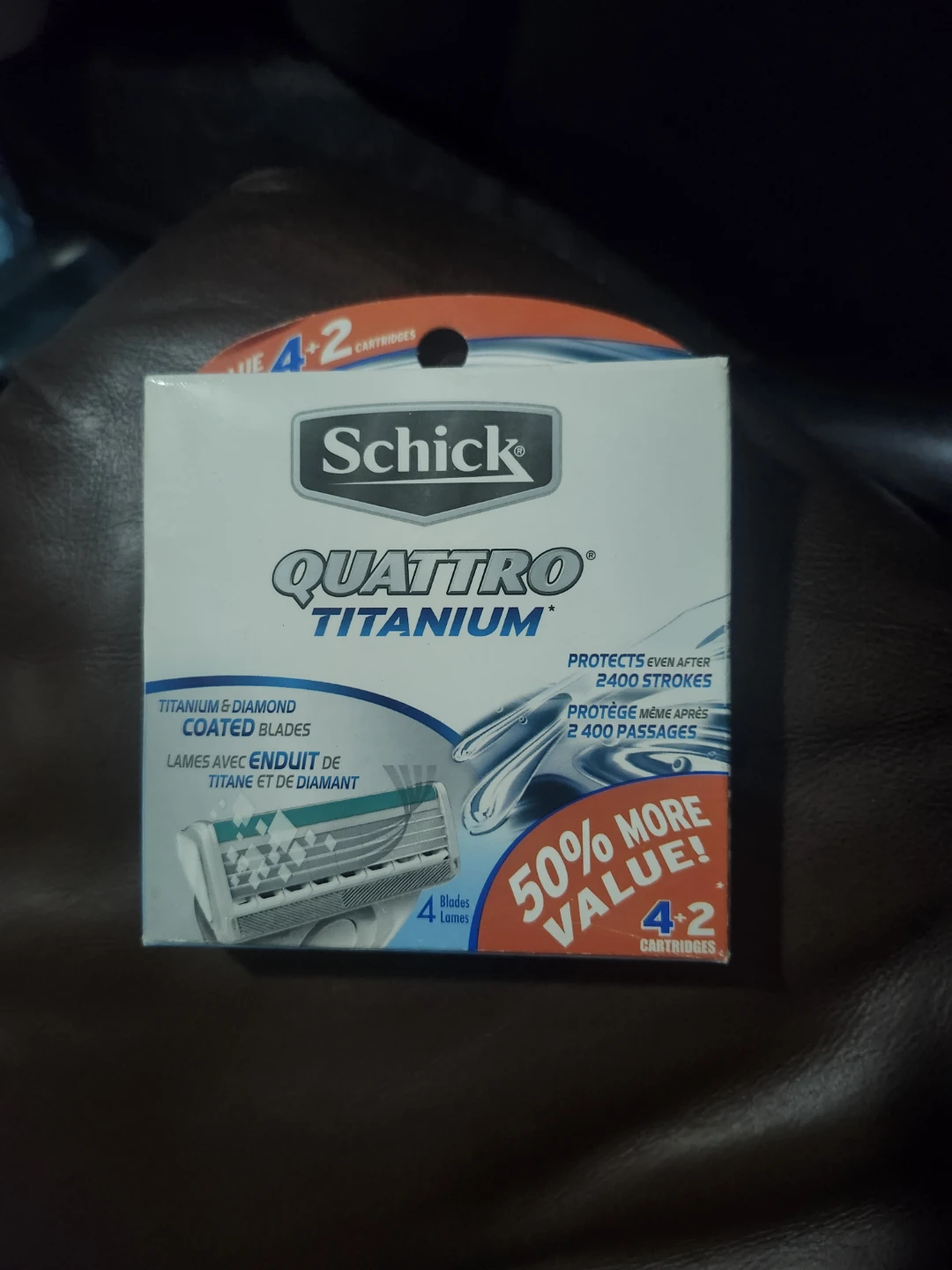 Schick Quattro Titanium Razor Cartridges 4+2