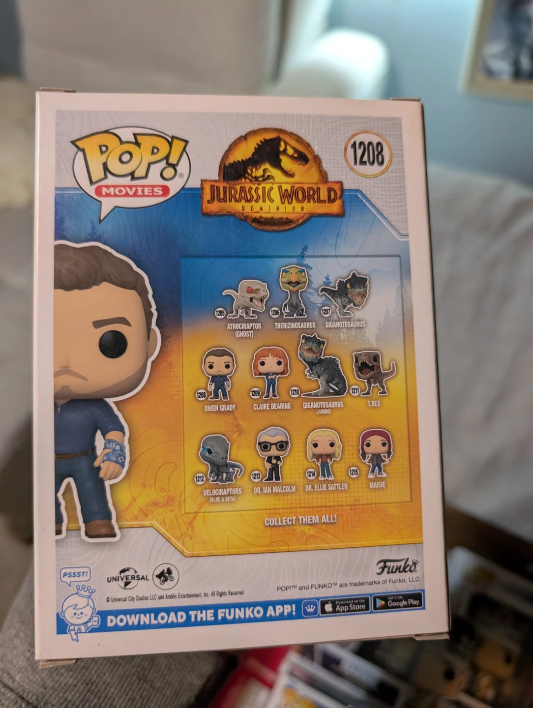 Funko Pop! Movies Jurassic World Owen Grady Vinyl Figure 1208 - photo 2