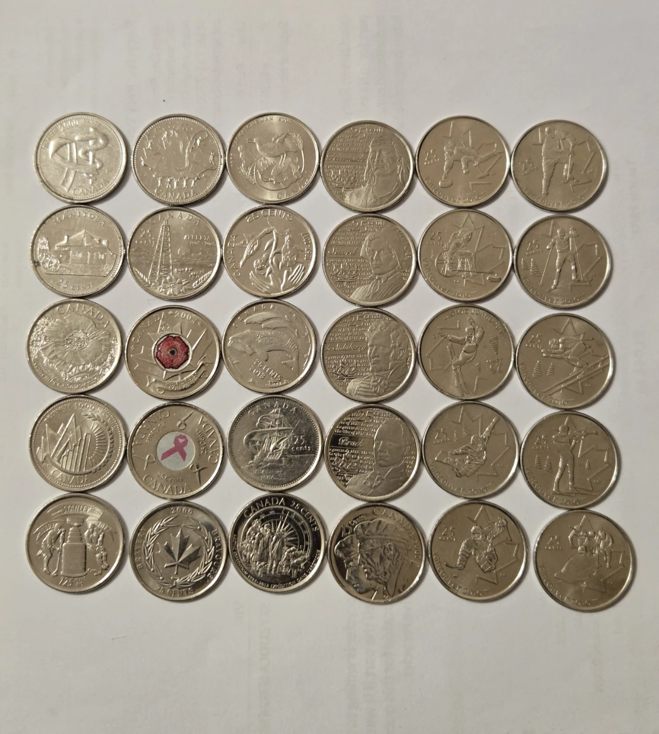 Collection of Canadian Quarters
