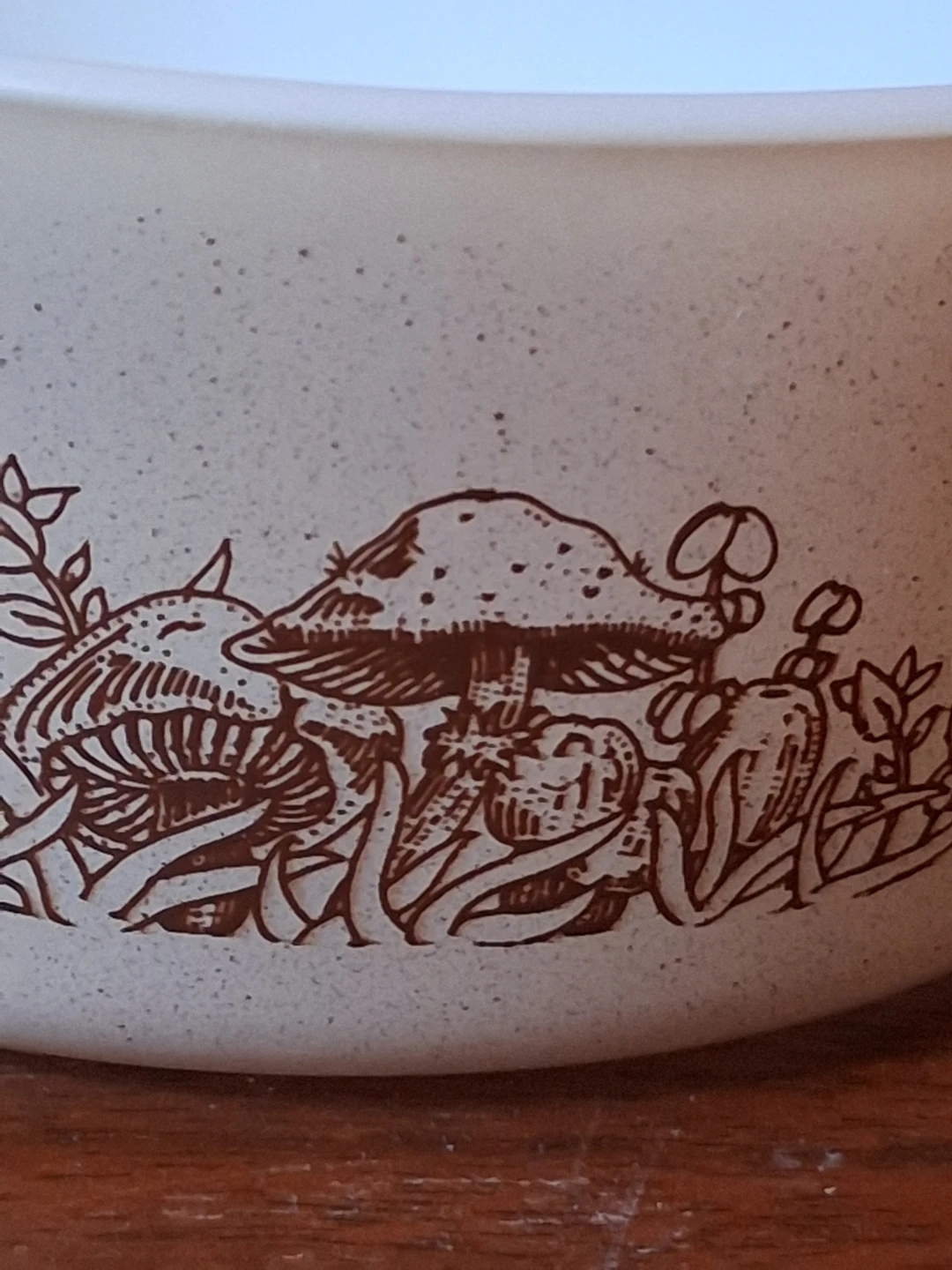 Pyrex 472-B Mushroom Print Casserole Dish 750ml - photo 2