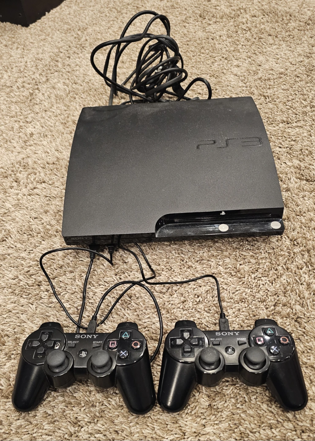 Sony PlayStation 3 (PS3) Console with 2 Controllers