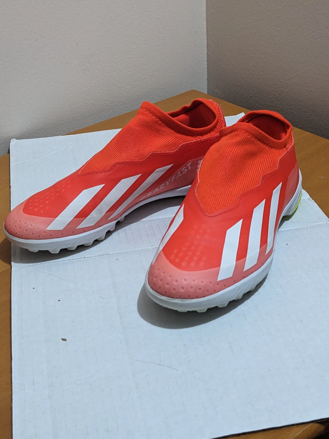 Adidas Predator Freak+ TF Soccer Cleats - Orange/White - photo 4