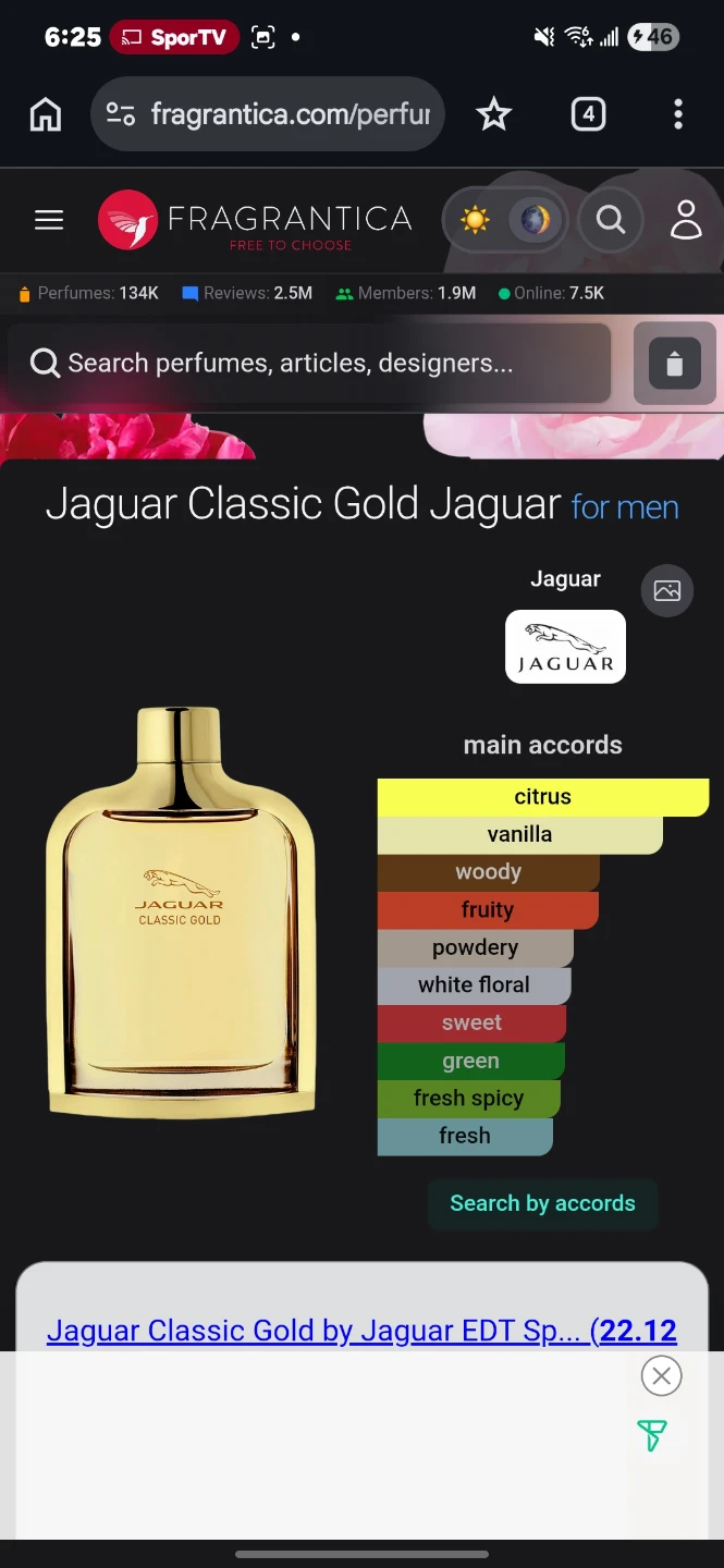 Jaguar Classic Gold Eau de Toilette Spray for Men - photo 3